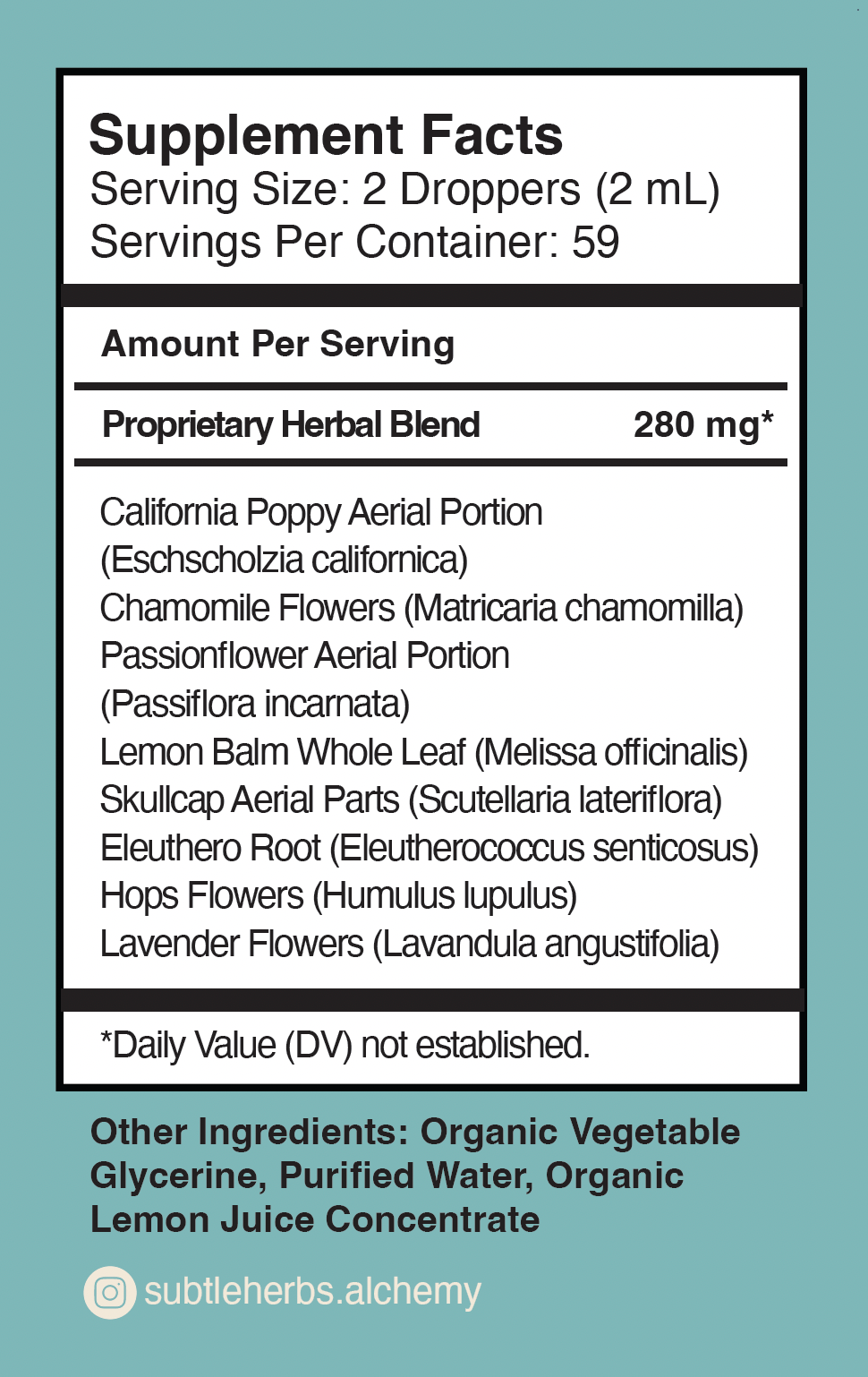 SLEEPLESSNESS TINCTURE