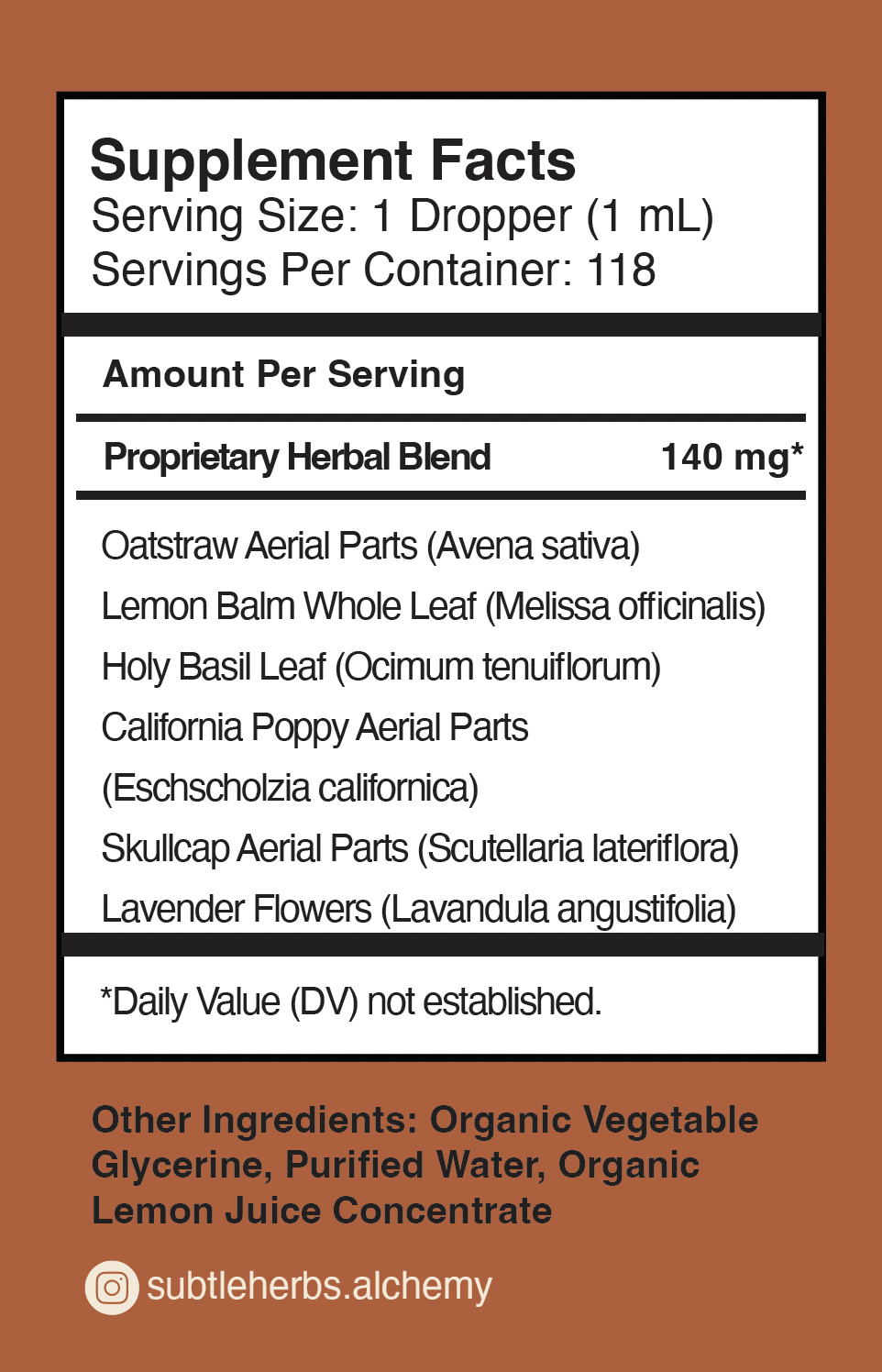 CALMING HERBAL TONIC FOR KIDS